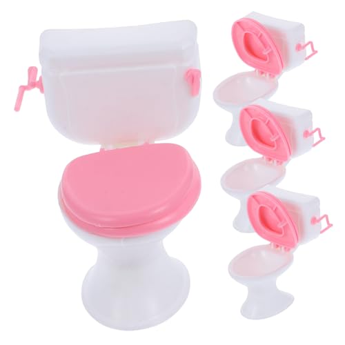 HANABASS 4 Stück Puppenzubehör Spielzeuge Mini- Realistisches Miniaturspielzeug Miniaturhausdekor Landschaftsgestaltung Miniaturspielzeug Mini House Decor Plastik von HANABASS
