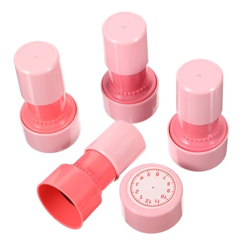 HANABASS 4 Stück Stempeluhr für Stempel für Studenten Zeitstempel Stempelspielzeug für Kinderspielzeug Stempel für Partygeschenke Kinderuhr-Erkennungsspielzeug Plastik HANABASS 4 Stück Stempeluhr für Stempel für Studenten Zeitstempel Stempelspielzeug für Kinderspielzeug Stempel für Partygeschenke Kinderuhr-Erkennungsspielzeug Plastik von HANABASS