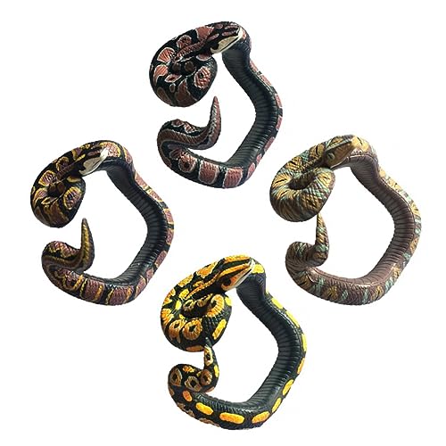 HANABASS 4 Stück Teiliges Armband Schlangenspielzeug aus Lebensechte Fake Snake Toys für Halloween Kostümparty und Streiche Bivittatus Reticulated Blood Ball Designs Tragbar und Auffällig HANABASS 4 Stück Teiliges Armband Schlangenspielzeug aus Lebensechte Fake Snake Toys für Halloween Kostümparty und Streiche Bivittatus Reticulated Blood Ball Designs Tragbar und Auffällig von HANABASS