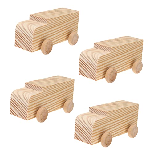 HANABASS 4 Stück Teiliges DIY Holzauto Handbemalte Mini Holzmodelle Glatte Oberfläche Kreatives Bastelspielzeug für Kindergarten und Schulprojekte HANABASS 4 Stück Teiliges DIY Holzauto Handbemalte Mini Holzmodelle Glatte Oberfläche Kreatives Bastelspielzeug für Kindergarten und Schulprojekte von HANABASS