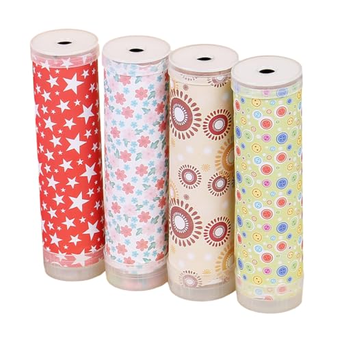 HANABASS 4 Stück Teiliges DIY Kaleidoskop Bastelset für Bedrucktem Papier Buntes Bastelmaterial für Eltern Junge Mädchen interaktion Kreatives Zufällige Farbauswahl Zufällige Farbe von HANABASS