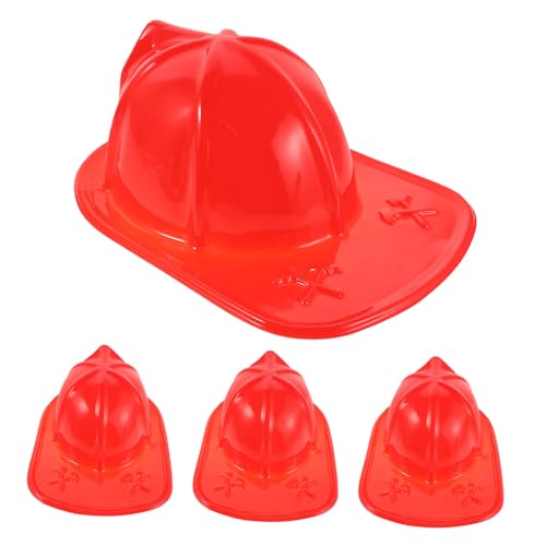 HANABASS 4 Stück Teiliges Feuerwehrhelm Leichtem Kindersicherem Kunststoff Realistische Feuerwehr-helme für Rollenspiele Halloween-party und Feuerwehr-kostümzubehör HANABASS 4 Stück Teiliges Feuerwehrhelm Leichtem Kindersicherem Kunststoff Realistische Feuerwehr-helme für Rollenspiele Halloween-party und Feuerwehr-kostümzubehör von HANABASS