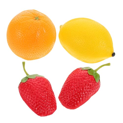 HANABASS 4 Stück Teiliges Frucht Shaker Instrumente Hochwertige Simulation Obst Maracas für Fördert Musikalische Fähigkeiten und Kognitive Entwicklung für Kindergarten und Zuhause von HANABASS