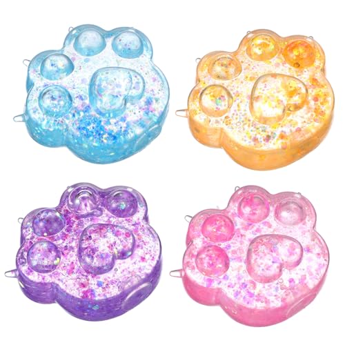 HANABASS 4 Stück Teiliges Kawaii Katzenpfoten Quetschspielzeug in Blau Gelb Realistische Tierpfoten Squishy für Büro Zuhause Reise Niedliche Entspannungsspielzeuge HANABASS 4 Stück Teiliges Kawaii Katzenpfoten Quetschspielzeug in Blau Gelb Realistische Tierpfoten Squishy für Büro Zuhause Reise Niedliche Entspannungsspielzeuge von HANABASS