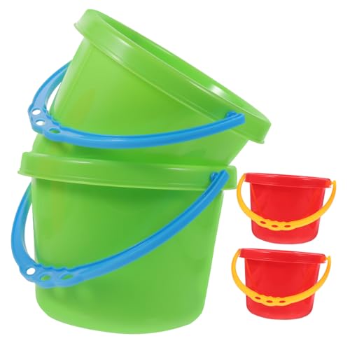 HANABASS 4 Stück Teiliges Mini Sandspielzeug für Bunte Kunststoff Eimer für Strand und Wasserspaß Blau Rot Gelb für Kindergarten und Outdoor Aktivitäten Zufällige Farbe HANABASS 4 Stück Teiliges Mini Sandspielzeug für Bunte Kunststoff Eimer für Strand und Wasserspaß Blau Rot Gelb für Kindergarten und Outdoor Aktivitäten Zufällige Farbe von HANABASS