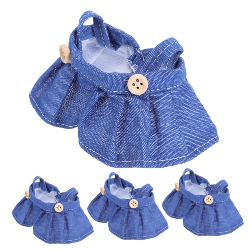 HANABASS 4 Stück Teiliges Puppenkleid Stoff Overalls Kleid Rock Outfits Weicher Stoff für Langlebige Vielseitige Puppenkleidung Passend für Kuschelpuppen Cosplay Zubehör HANABASS 4 Stück Teiliges Puppenkleid Stoff Overalls Kleid Rock Outfits Weicher Stoff für Langlebige Vielseitige Puppenkleidung Passend für Kuschelpuppen Cosplay Zubehör von HANABASS