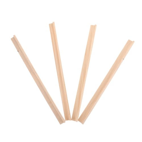 HANABASS 4 Stück Unbehandelte Domino-ständer Aus Holz, Einreihige Gestelle, Präsentationssockel Für Mexikanische Züge Und Mahjong-Spiele, Zubehör, 36 cm HANABASS 4 Stück Unbehandelte Domino-ständer Aus Holz, Einreihige Gestelle, Präsentationssockel Für Mexikanische Züge Und Mahjong-Spiele, Zubehör, 36 cm von HANABASS