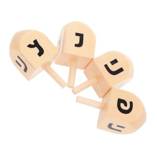 HANABASS 4 Stück Unbemalte Holz Dreidel für Chanukka Festlichkeiten DIY Bastelbedarf Interaktive Spiele für Familienfeiern Tragbar und Sicher HANABASS 4 Stück Unbemalte Holz Dreidel für Chanukka Festlichkeiten DIY Bastelbedarf Interaktive Spiele für Familienfeiern Tragbar und Sicher von HANABASS