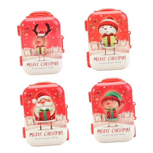 HANABASS 4 Stück Weihnachtsdekoration für kinderspielzeug weihnchtsdeko Kinderzimmer-Dekoration kollegen Trolley Koffer Plastik HANABASS 4 Stück Weihnachtsdekoration für kinderspielzeug weihnchtsdeko Kinderzimmer-Dekoration kollegen Trolley Koffer Plastik von HANABASS