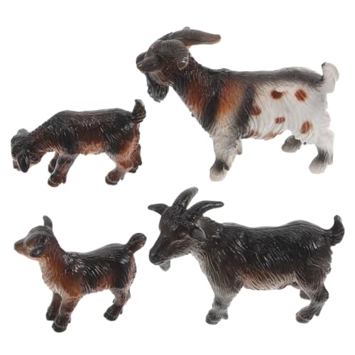 HANABASS 4 Stück Ziegenmodell Ziege Kuchen Topper Farmtiere Figuren Für Nutztiere Nutztierfiguren Mini-ziegenfiguren Ziegenspielzeug Ziegenstatue Coffee PVC HANABASS 4 Stück Ziegenmodell Ziege Kuchen Topper Farmtiere Figuren Für Nutztiere Nutztierfiguren Mini-ziegenfiguren Ziegenspielzeug Ziegenstatue Coffee PVC von HANABASS