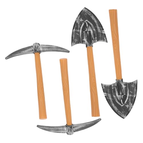 HANABASS 4 Stück Zwergen-Requisiten Gefälschte Spatenstütze Halloween- -stütze Spitzhacke, Schaufelspielzeug Halloween Spickaxe Plastikspaten Stage Prop Eva HANABASS 4 Stück Zwergen-Requisiten Gefälschte Spatenstütze Halloween- -stütze Spitzhacke, Schaufelspielzeug Halloween Spickaxe Plastikspaten Stage Prop Eva von HANABASS