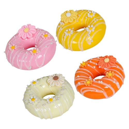 HANABASS 4 Stücke Teiliges Künstliche Donuts Dekoration Realistische Faux Donuts für Fotografie Heim und Partydesign Lebensmittelmodell Geschenkartikel Innendekoration HANABASS 4 Stücke Teiliges Künstliche Donuts Dekoration Realistische Faux Donuts für Fotografie Heim und Partydesign Lebensmittelmodell Geschenkartikel Innendekoration von HANABASS