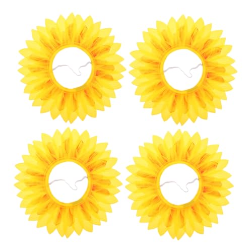 HANABASS 4-teilige Sonnenblumen-kopfbedeckung: Kostüm-blumenkopfbedeckung Für Sporttag-party-requisiten Im Kindergarten Und Teamgeist-aktivitäten, Gelb HANABASS 4-teilige Sonnenblumen-kopfbedeckung: Kostüm-blumenkopfbedeckung Für Sporttag-party-requisiten Im Kindergarten Und Teamgeist-aktivitäten, Gelb von HANABASS
