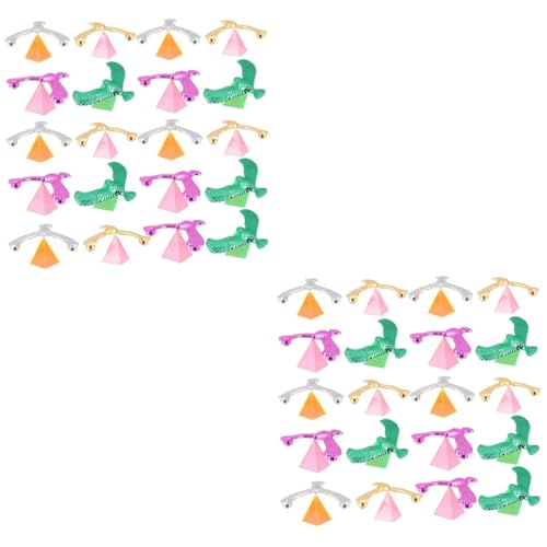 HANABASS 40 Sätze Teiliges Balance Adler Set Pädagogisches Gleichgewichtsspiel für Bunte Kunststoff Vögel Handliches Lernspielzeug Feinmotorik und Kreativität Zufällige Zufällige Farbe von HANABASS