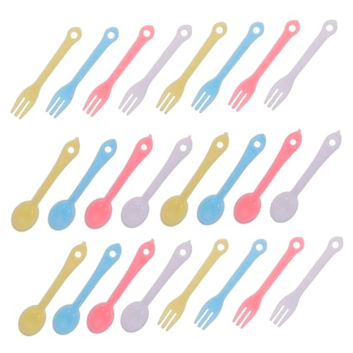 HANABASS 40 Sätze Teiliges Miniatur Puppenhaus Besteck Set Farbige Kleine Kunststoff Löffel Gabeln Mini Utensilien für Puppenhaus Dekoration Vielseitig Verwendbar HANABASS 40 Sätze Teiliges Miniatur Puppenhaus Besteck Set Farbige Kleine Kunststoff Löffel Gabeln Mini Utensilien für Puppenhaus Dekoration Vielseitig Verwendbar von HANABASS