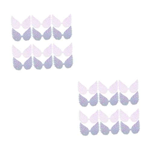 HANABASS 40 Stck. Teiliges Mini Flügel für Spielzeugfiguren Glänzende Weiße und Violette Kunststoffflügel Dekorative DIY Kostüm und Bastelaccessoires Sicher und Langlebig für Garten und HANABASS 40 Stck. Teiliges Mini Flügel für Spielzeugfiguren Glänzende Weiße und Violette Kunststoffflügel Dekorative DIY Kostüm und Bastelaccessoires Sicher und Langlebig für Garten und von HANABASS