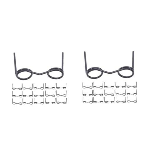 HANABASS 40 Stck. Teiliges Mini Puppengläser ohne Gläser Runde Metallrahmen Schwarze Lustige Brillen für DIY Basteln Puppenkostüm Foto Requisiten und Dekorative Accessoires von HANABASS