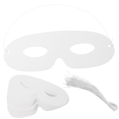 HANABASS 40 Stück Blanko Maske zum Bemalen DIY Papiermasken für Karneval Halloween und Cosplay Handgefertigte für Erwachsene HANABASS 40 Stück Blanko Maske zum Bemalen DIY Papiermasken für Karneval Halloween und Cosplay Handgefertigte für Erwachsene von HANABASS