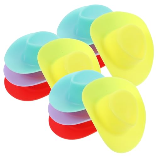 HANABASS 40 Stück Miniaturhüte Für Partys Cowboy Klein Puppe Cowgirl Winzig Kinderhüte Miniaturen Entzückende Miniaturhüte Dekorative Miniaturhüte Mini-hüte Mall-Hut Plastik von HANABASS