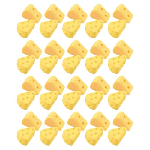 HANABASS 40 Stück Miniaturisierte Käsekuchen Dekorationen Teiliges Künstliches Dessert für Zuhause und Fotorequisiten für Küchen und Vitrinen von HANABASS
