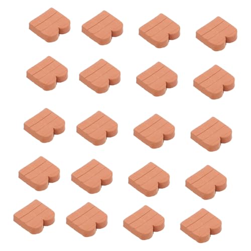 HANABASS 40 Stück Puppenhaus Fliesen Dekor Falsche Ziegel Dachziegel Für Puppenhaus Landschaftszubehör Miniatur Wandziegel Miniatur Ziegelmodelle Spielzeugziegel Dachziegel Für von HANABASS
