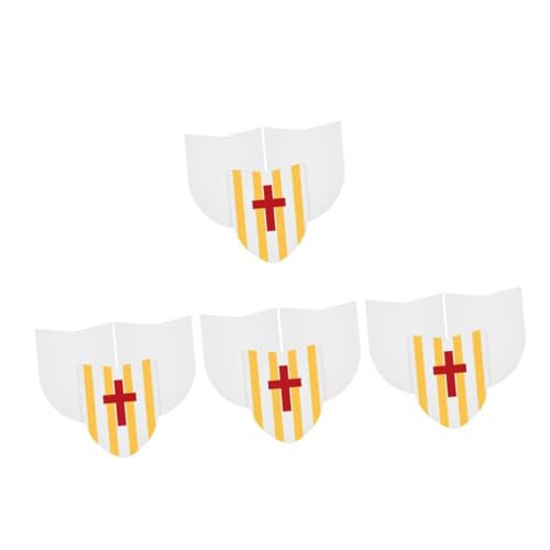 HANABASS 40 Stück Teiliges DIY Papierschild für Bemalbare Cosplay Schilde Stabile und Langlebige Bastelspielzeuge für Rollenspiele und Partys Sicher und Kinderfreundlich von HANABASS