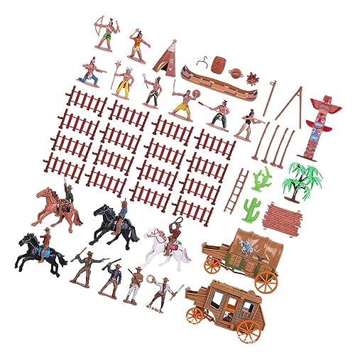 HANABASS 43 Stück Teiliges Set Cowboy Simulationsfiguren Realistische Miniaturfiguren für Sandtisch Bauernhof Landschaft und Raumdekoration für Modellbau HANABASS 43 Stück Teiliges Set Cowboy Simulationsfiguren Realistische Miniaturfiguren für Sandtisch Bauernhof Landschaft und Raumdekoration für Modellbau von HANABASS