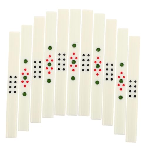 HANABASS 44 Stück Teiliges Mahjong Zubehör mit Einzigartigen Sichtbaren Wertungsstäben für Chinesisches Mahjong Langlebig und Präzise Gefertigt für Spiel und Wettbewerbe von HANABASS