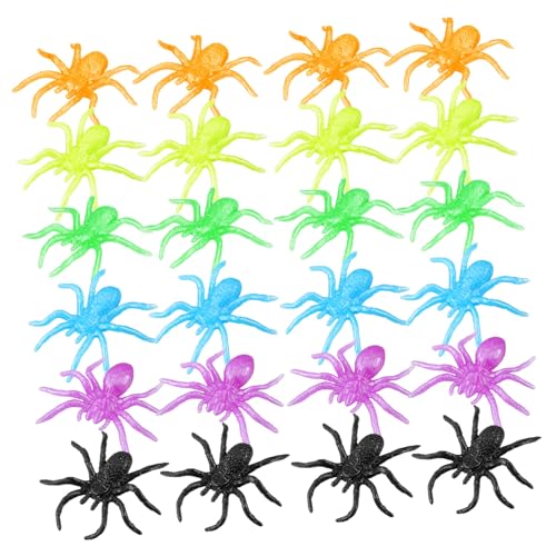 HANABASS 48 Stück Halloween Stretchy Spinnen aus TPR Bunte Elastische Kleine Spinnen Realistische Dekoration und Partyspielzeug für Goodie Bag Füller und Scherzartikel HANABASS 48 Stück Halloween Stretchy Spinnen aus TPR Bunte Elastische Kleine Spinnen Realistische Dekoration und Partyspielzeug für Goodie Bag Füller und Scherzartikel von HANABASS
