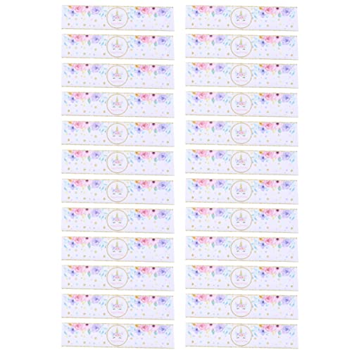 HANABASS 48Stücke Einhorn Aufkleber für Wasserflasche Einhorn Party Etiketten für Einhorn Themenfeiern und von HANABASS
