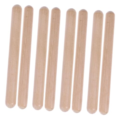 HANABASS 4Paare Musikalische Rhythmusstöcke für Percussion Instrumente für Frühe Musikalische Erziehung Fördert Rhythmusgefühl Kreativität von HANABASS