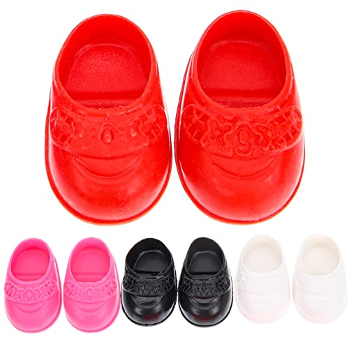 HANABASS 4Paare Puppenschuhe Süßes Puppenzubehör für Puppenspielzeug und Miniaturhäuser Hochwertige Langlebige HANABASS 4Paare Puppenschuhe Süßes Puppenzubehör für Puppenspielzeug und Miniaturhäuser Hochwertige Langlebige von HANABASS