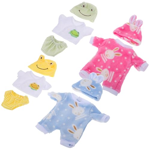 HANABASS 4Sätze Puppen Outfit für Puppen Süßer Häschen Overall und Tierische Designs Kompatibel mit Amerikanischen Puppen und Realistisch Teiliges HANABASS 4Sätze Puppen Outfit für Puppen Süßer Häschen Overall und Tierische Designs Kompatibel mit Amerikanischen Puppen und Realistisch Teiliges von HANABASS