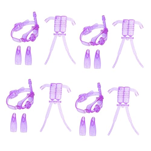 HANABASS 4Sätze Teiliges Puppen Tauchset aus Kunststoff mit Sauerstoffflasche Taucherbrille und Flossen für Puppen Realistisches Schnorchelerlebnis für Fördert Fantasie HANABASS 4Sätze Teiliges Puppen Tauchset aus Kunststoff mit Sauerstoffflasche Taucherbrille und Flossen für Puppen Realistisches Schnorchelerlebnis für Fördert Fantasie von HANABASS