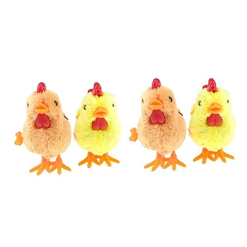 HANABASS 4Stücke Aufziehspielzeug Plüsch Huhn für Niedliches zum Aufziehen Kuscheltiere für Kleinkinder Farben Zufällig für Geburtstagsfeiern und Weihnachten HANABASS 4Stücke Aufziehspielzeug Plüsch Huhn für Niedliches zum Aufziehen Kuscheltiere für Kleinkinder Farben Zufällig für Geburtstagsfeiern und Weihnachten von HANABASS