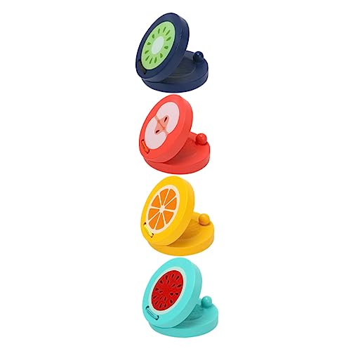 HANABASS 4Stücke Früchte Kastagnetten für Pädagogische Percussion Instrumente für Vorschulkinder Wassermelone Apfel Kiwi Teiliges von HANABASS