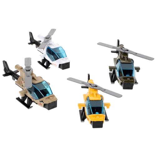 HANABASS 4Stücke Kreatives Flugzeugmodell Kampfjet Dekoration aus Metall für Jungen und Mädchen für Schlafzimmer Wohnzimmer und Büro Deko von HANABASS