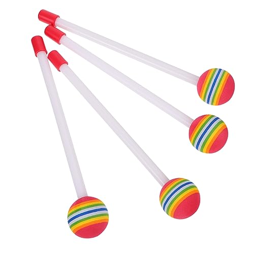 HANABASS 4Stücke Regenbogenfarbene Drumsticks Teiliges für Percussion für Musikspiel und Frühe Bildung von Jungen Musikern von HANABASS