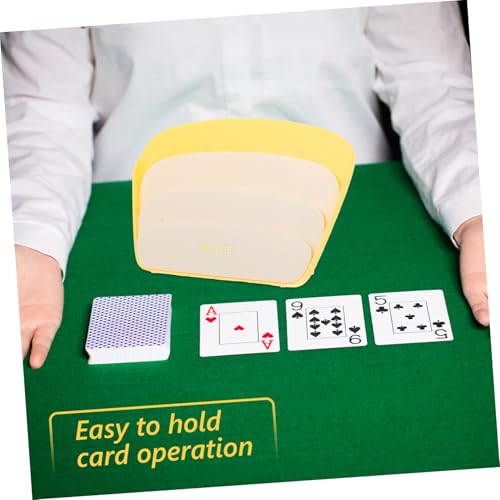 HANABASS 4Stücke Spielkartenhalter aus Robuster Freihändiger Kartenständer für Schach und Kartenspiele für Erwachsene Einfache Handhabung Dekorativ und Praktisch von HANABASS