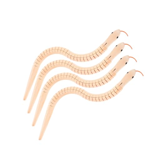 HANABASS 4Stücke Teiliges DIY Holzspielzeugset mit Flexibler Schlange für Unlackierte Bemalbare Schlangenmodelle Kreativität und Feinmotorik Jahren HANABASS 4Stücke Teiliges DIY Holzspielzeugset mit Flexibler Schlange für Unlackierte Bemalbare Schlangenmodelle Kreativität und Feinmotorik Jahren von HANABASS