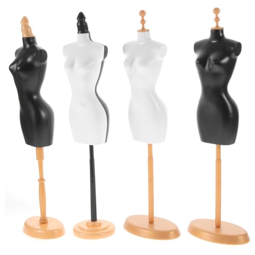 HANABASS 4Stücke Teiliges Puppen Kleiderdisplay aus Hochwertigem Abnehmbarer Mannequin Ständer für Miniaturmode Geeignet für Kreative Spielwelten HANABASS 4Stücke Teiliges Puppen Kleiderdisplay aus Hochwertigem Abnehmbarer Mannequin Ständer für Miniaturmode Geeignet für Kreative Spielwelten von HANABASS