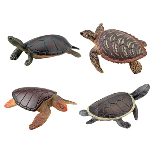 HANABASS 4Stücke Teiliges Schildkrötenfiguren aus Robustem Kunststoff Realistische Meeresschildkröten für Badewanne Pool und Garten für Kreative Dekoration und Pädagogisches HANABASS 4Stücke Teiliges Schildkrötenfiguren aus Robustem Kunststoff Realistische Meeresschildkröten für Badewanne Pool und Garten für Kreative Dekoration und Pädagogisches von HANABASS