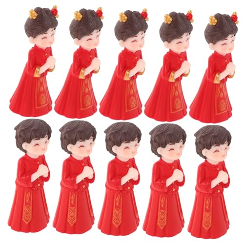 HANABASS 5 Paare Miniatur Chinesisches Brautpaar Statue Traditionelle Hochzeitspaar Figuren für Tortendekoration DIY Micro Landschaft Dekor Leicht Künstlerisch für Hochzeitsfeier und HANABASS 5 Paare Miniatur Chinesisches Brautpaar Statue Traditionelle Hochzeitspaar Figuren für Tortendekoration DIY Micro Landschaft Dekor Leicht Künstlerisch für Hochzeitsfeier und von HANABASS