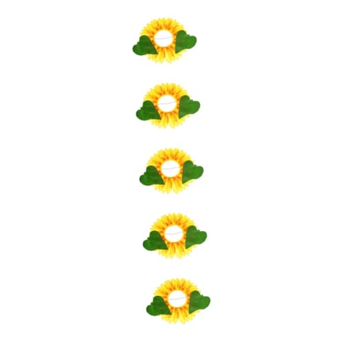 HANABASS 5 Sätze Lustiges Sonnenblumen Kostüm für Lebhaftem Blumen Kopfschmuck und Grünem Handschuh Bequemer für Karneval Sportfest und Partydekoration HANABASS 5 Sätze Lustiges Sonnenblumen Kostüm für Lebhaftem Blumen Kopfschmuck und Grünem Handschuh Bequemer für Karneval Sportfest und Partydekoration von HANABASS