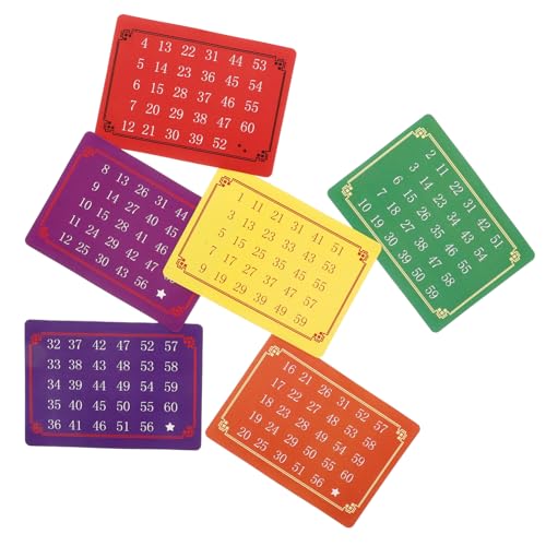 HANABASS 5 Sets Telepathische Karte Für Tricks Gedankenlesetricks Telepathische Karten Zahlenkarte Für Tricks Telepathische Gedankenlesetricks Telepathische Spielkarte von HANABASS