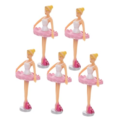 HANABASS 5 Stück Ballettpuppe Puppen-Accessoire Balletttänzerin Puppe Tänzerpuppe Puppendekor Tanzende Mädchenpuppe Puppenornament Prinzessin Puppe Puppenfigur Puppenprinzessin Plastik von HANABASS