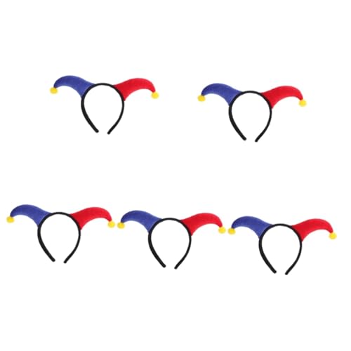 HANABASS 5 Stück Clown Kostüm Haarband Langlebig Komfortabel mit Dekorativem Design für Halloween Karneval Festival Geeignet für Party und Auftritte HANABASS 5 Stück Clown Kostüm Haarband Langlebig Komfortabel mit Dekorativem Design für Halloween Karneval Festival Geeignet für Party und Auftritte von HANABASS