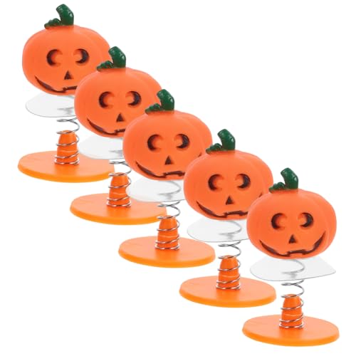 HANABASS 5 Stück Hüpfende Kürbispuppe Karikatur springende Federspielzeuge drinnen springendes Hüpfspielzeug Sortiert Partygeschenke für Cartoon-Halloween- Eisen Orange HANABASS 5 Stück Hüpfende Kürbispuppe Karikatur springende Federspielzeuge drinnen springendes Hüpfspielzeug Sortiert Partygeschenke für Cartoon-Halloween- Eisen Orange von HANABASS