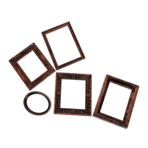 HANABASS 5 Stück Maßstab Vintage Bronze Kunststoff Kleine Dollhouse Dekoration DIY Zubehör für Puppenmöbel Wandkunst HANABASS 5 Stück Maßstab Vintage Bronze Kunststoff Kleine Dollhouse Dekoration DIY Zubehör für Puppenmöbel Wandkunst von HANABASS