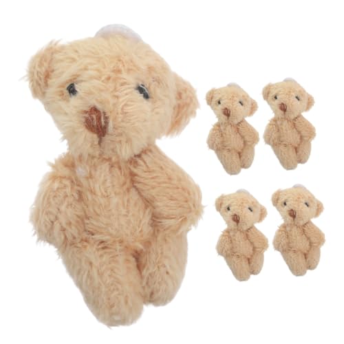 HANABASS 5 Stück Mini Bär Plüschtiere Teiliges von Kleinen Kuscheltier Schlüsselanhängern für Hochzeitsdekoration Geburtstagsfeiern Geschenkideen Realistische Textur und Vielseitig HANABASS 5 Stück Mini Bär Plüschtiere Teiliges von Kleinen Kuscheltier Schlüsselanhängern für Hochzeitsdekoration Geburtstagsfeiern Geschenkideen Realistische Textur und Vielseitig von HANABASS